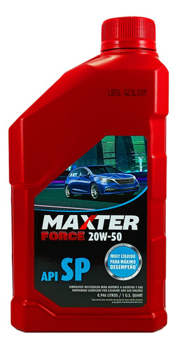 Aceite 20w-50 Maxter X 1l + Ticket Cambio De Aceite Gratis.