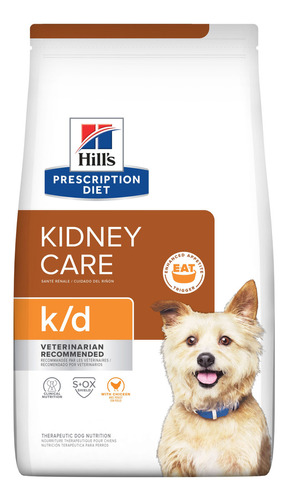 Alimento Hill's Prescription Diet Kidney Care Canine k/d para perro adulto todos los tamaños sabor pollo en bolsa de 17.6lb