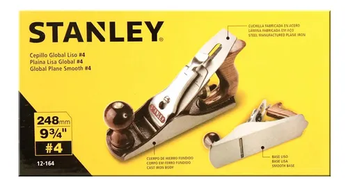 Cepillo Carpintero Madera Tipo Garlopa Stanley N 4 S12164