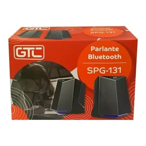 Imagen 3 de 6 de Parlante Bluetooth 2.0 Spg 131 Led Con Control Cabl Y Microf