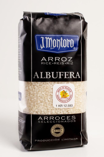 Arroz Español Para Paella Albufera J. Montoro Pack 4 X 1kg 