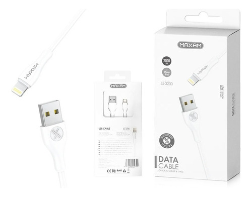 Cable Lightning 2m Compatible iPhone 6 7 8 Xr 12 13 Pro Max