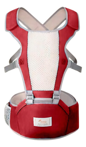 Canguru Para Carregar Bebê Bag Assento Acolchoado Ergonômico Cor Vermelho
