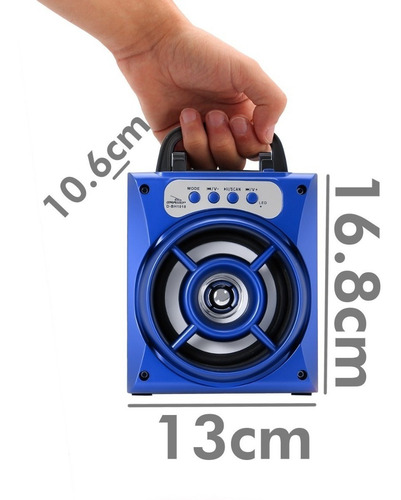 Imagem 3 de 6 de Caixa Caixinha Som Portátil Bluetooth Mp3 Pen Drive Portatil