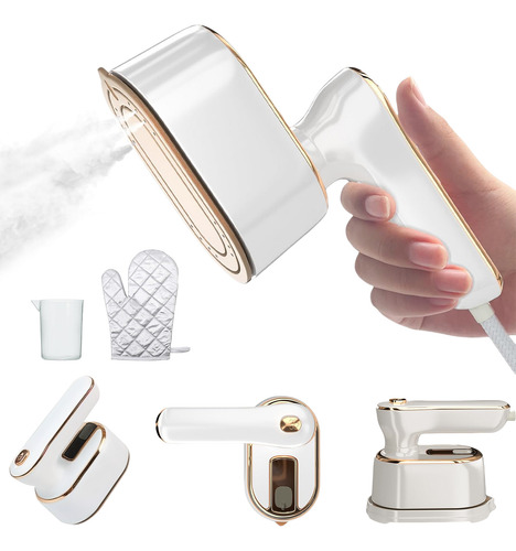 Plancha Vapor Para Ropa 1100w Vertical Mini Y Portátil Viaje