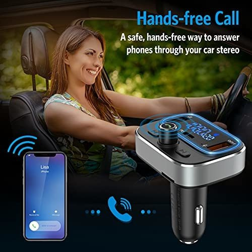 Imagen 3 de 4 de Actualizacion 2021 Transmisor Bluetooth Vehiculo Qc3.0
