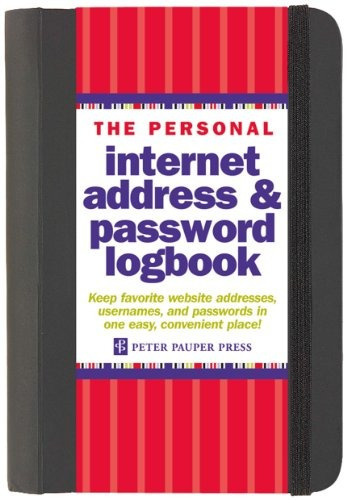 The Personal Internet Address  Y  Password Log Book
