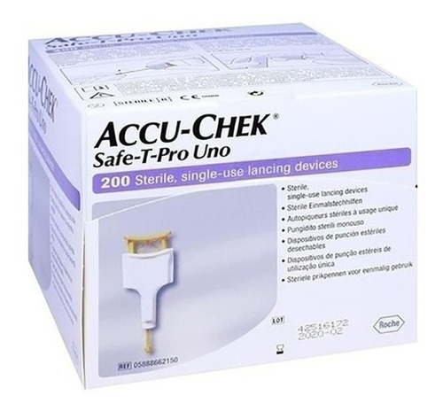 Lancetas De Seguridad 28g Accu-chek  Caja 200 Unidades