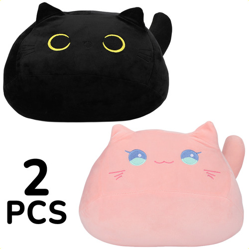 Cojín De Gato De Peluche Warmie- Para Bebés Y Niños, 2 Pzs.
