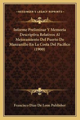 Libro Informe Preliminar Y Memoria Descriptiva Relativos ...