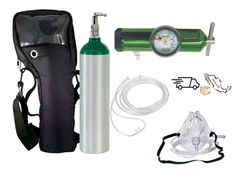 Imagen 3 de 5 de Tanque De Oxigeno Kit Completo Md 425 Litros Vacio