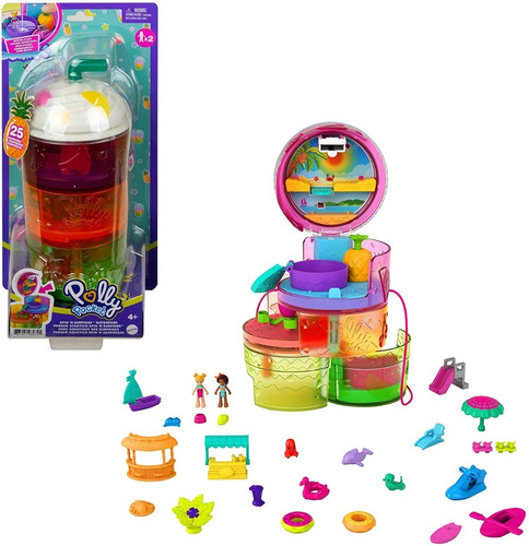 Polly Pocket Parque Acuático Set Batido Tropical 22 Cm 2022