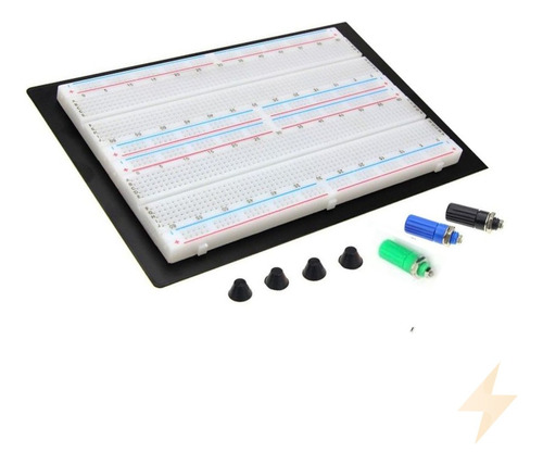 Protoboard Con Base Metalica De 2 Regletas