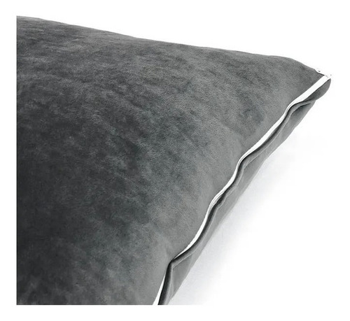 Funda De Cojín Velvet Gris Vianney