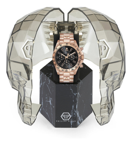 Imagen 3 de 4 de Reloj Philipp Plein Pacaa0921 Para Hombre Y Oro Rosa