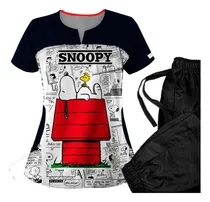 Comprar Uniformes Medico  Anti Fluido Estampado Snoopy