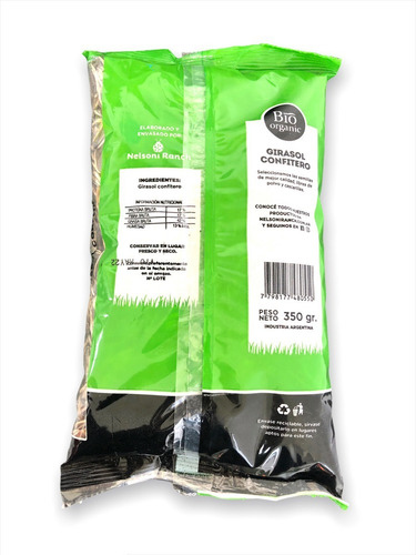 Imagen 7 de 7 de Girasol Confitero Premium 350g Roedores Nelsoni Ranch