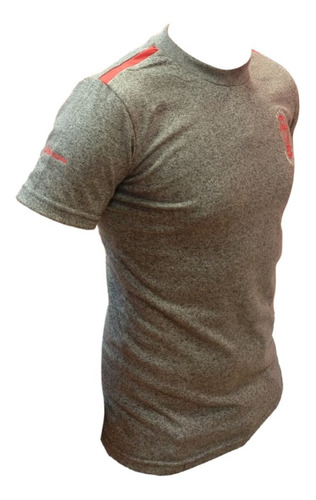 Imagen 7 de 9 de Remera C A Huracán De Algodón Gris Claro Jaspeado Globomanía