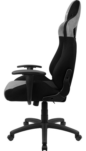 Cadeira de escritório AeroCool Earl gamer ergonômica  cinza com estofado de aerosuede