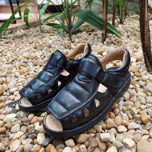 Sapatilha Sand lia Ortopedica Masculina Linha Premium Preta