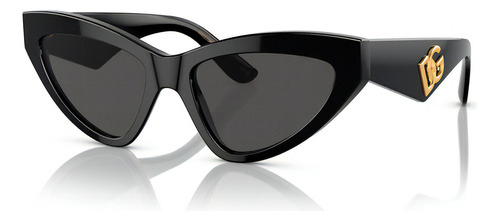 Óculos De Sol Dolce & Gabbana Dg4439 50187 55 Cor Preto Cor da armação Preto Cor da haste Preto Cor da lente Cinza Desenho Ocean