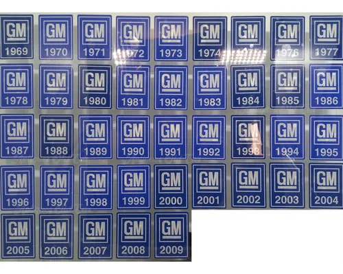 comprar Adesivo Ano Carros Chevrolet - Colagem Vidros Ou Para-brisa