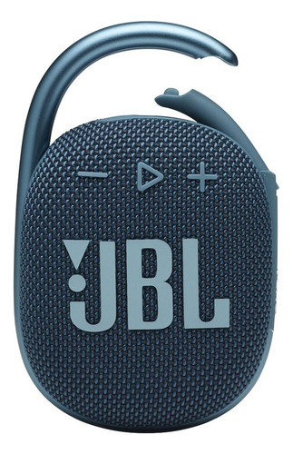Parlante JBL Clip 4 portátil con bluetooth waterproof blue