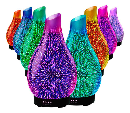 Humidificador Gadnic Con Luz Led Efecto Fuegos Artificiales