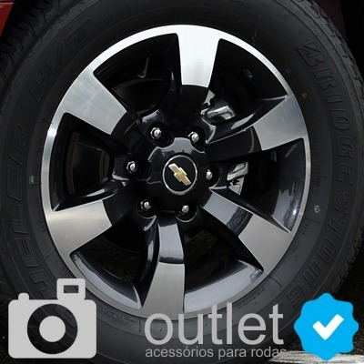 Imagem 3 de 9 de Jg 5 Calota Tampa Roda S10 Lt Ltz 2012 2013 2014 2015 Prata