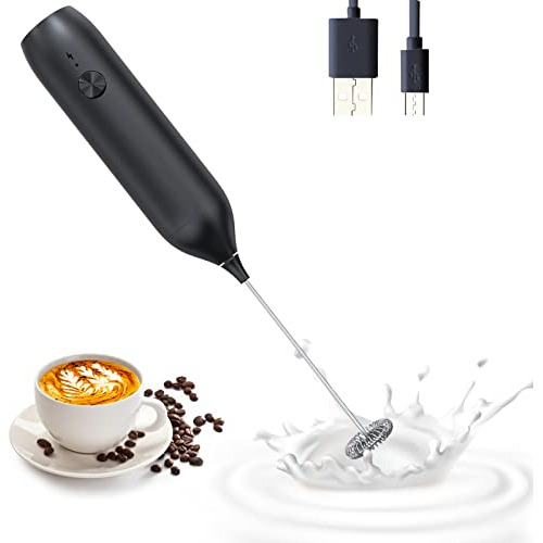 Leche Frother Handheld Foam Maker Usb-recargable De 9yxzq