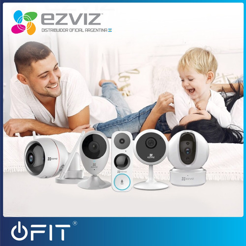 Kit X3 Cámara Seguridad Wifi Ip Ezviz + 3 Memorias Sd 128gb