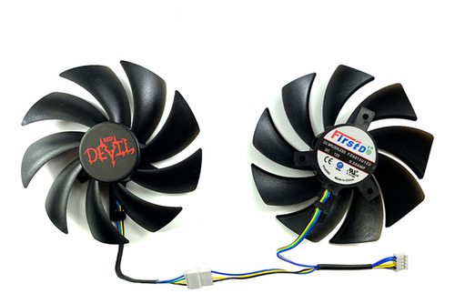 Ventiladores De Refrigeración Para Powercolor Rx6600/rx6600x