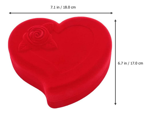 Caja Regalo Gargantilla Cadena Dije Anillo Aretes Corazon