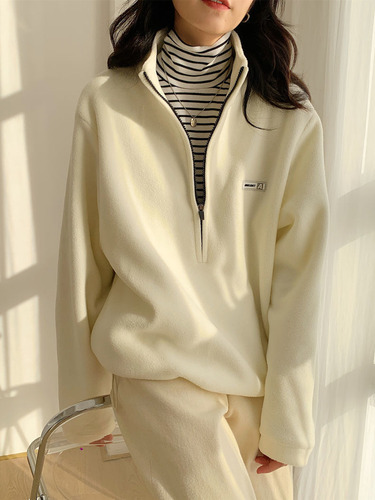 Sudadera Hoodie Mujer Forro Polar Más Terciopelo Con Cierre