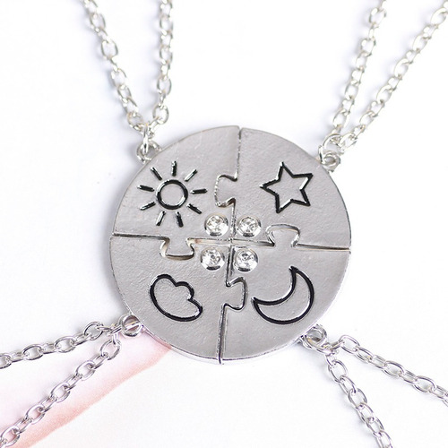 Collar De Joyería De Amistad Para Mejor Amiga, Conjunto De 4