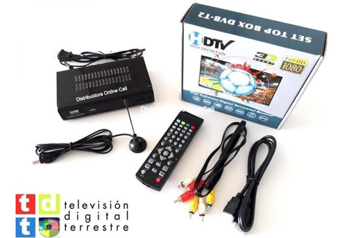 Decodificador Tdt Receptor Tv Digital T2 Antena + Hdmi