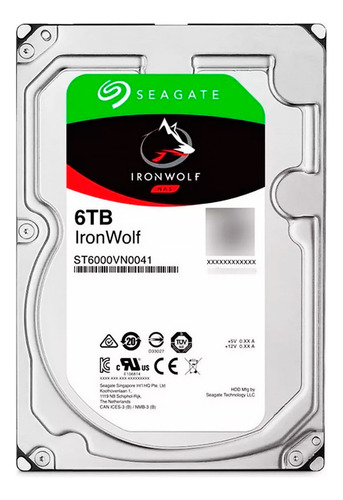 Disco Duro 6tb Seagate Ironwolf Sata 3.5'' Servidor Nas Red 