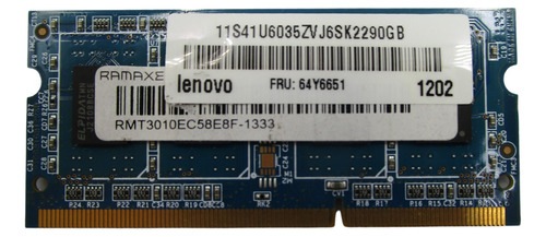 Memoria Ram Ramaxel 2gb 1rx8 Ddr3 Rmt3010ec58e8f-1333