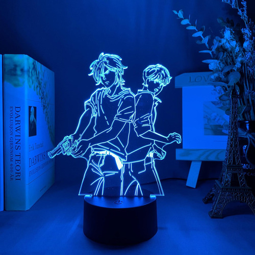 Banana Fish Luz De Noche Led Anime Para Dormitorio Decoració