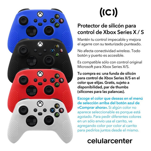 Funda Control Xbox Series X / S Goma Protector Silicon Grips