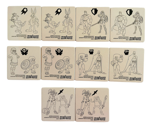Colección Completa Tarjetas Multiversus Vuala 10 Pz (Usado)