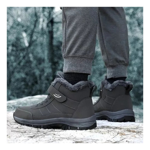 Botas De Nieve Cálidas De Forro Polar Impermeables Hombre