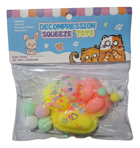 Squishy Patita Huellita Gatito Squishi Multicolor
