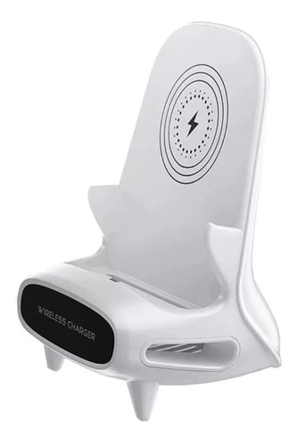 Cargador Inalambrico Con Soporte Celular Mini Silla