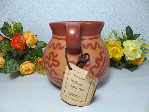 Vasija Ceramicas Millcayac Terracota Artesanal