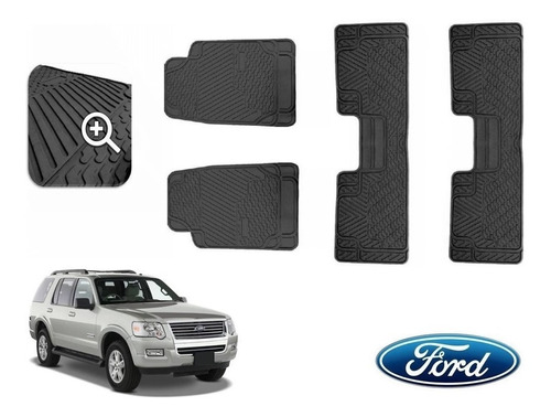 Kit Tapetes 3 Filas Ford Explorer 2006 Negros