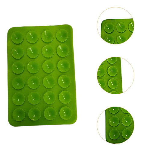 Soporte De Succión Para Teléfono, Almohadilla Verde