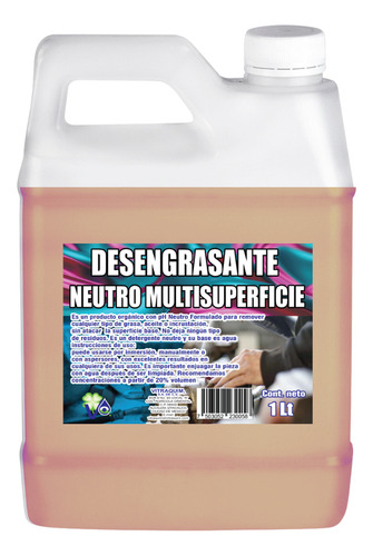 1 Litro Desengrasante Neutro Multisuperficie