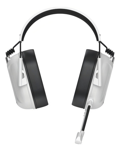 Fone De Ouvido Headset Gamer Force One Kabuto Rgb Sem Fio Branco