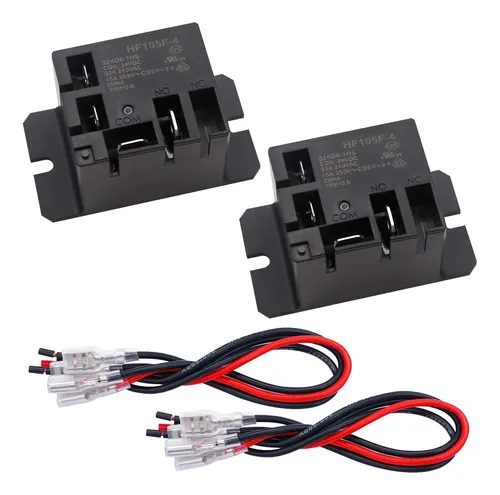 Tnisesm 2pcs Power Relay Spst (1 No) Dc24v Bobina, 30a Spst.